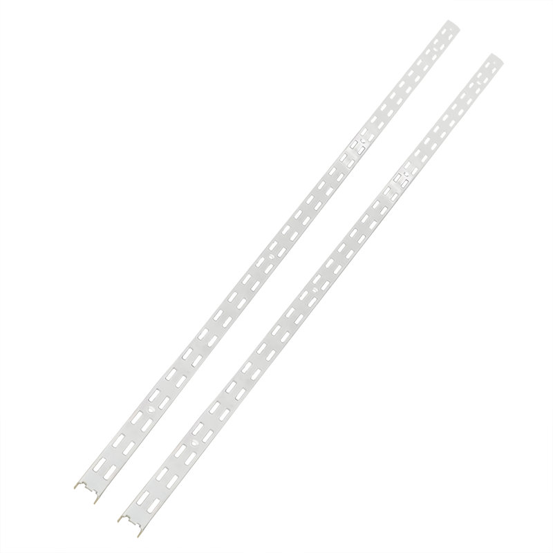 2PK Étagère murale verticale à deux voies Système de rayonnage à deux tablettes pour garde-manger