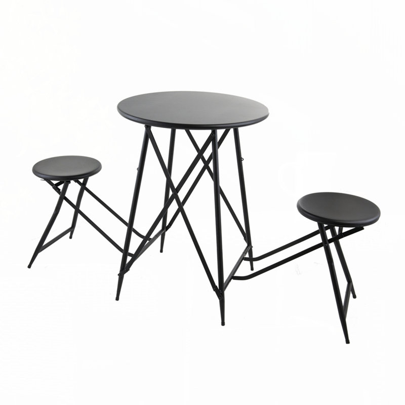 Table d'appoint 60,83 x 24 x 32,3 po avec deux sièges