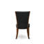 L'ensemble de table de cuisine 5 pièces comprend une table de salle à manger moderne et 4 chaises de salle à manger en tissu de lin noir avec dossier capitonné - Finition noyer antique-1518952806-1531103681