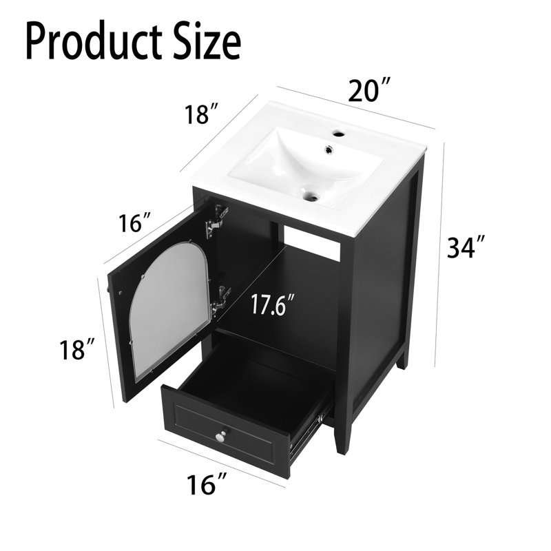 Meuble-lavabo de 20 po avec lavabo