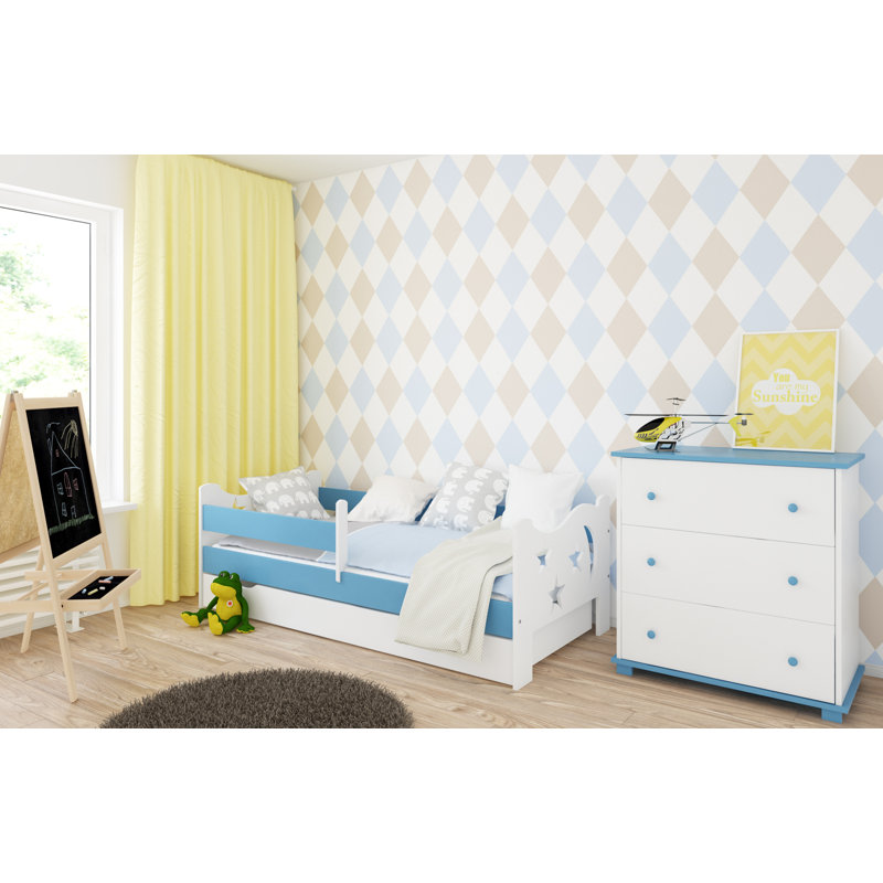 Blackburn Cabin Bed with Storage Included, Blue, Toddler (70 x 140cm)