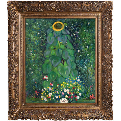 «Sunflower» par Gustav Klimt, peinture encadrée