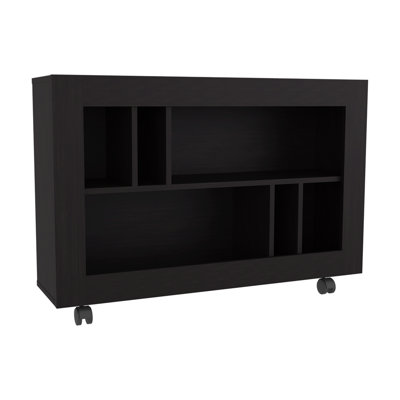 Console Table Cart, 5 Shelves, 4 Casters