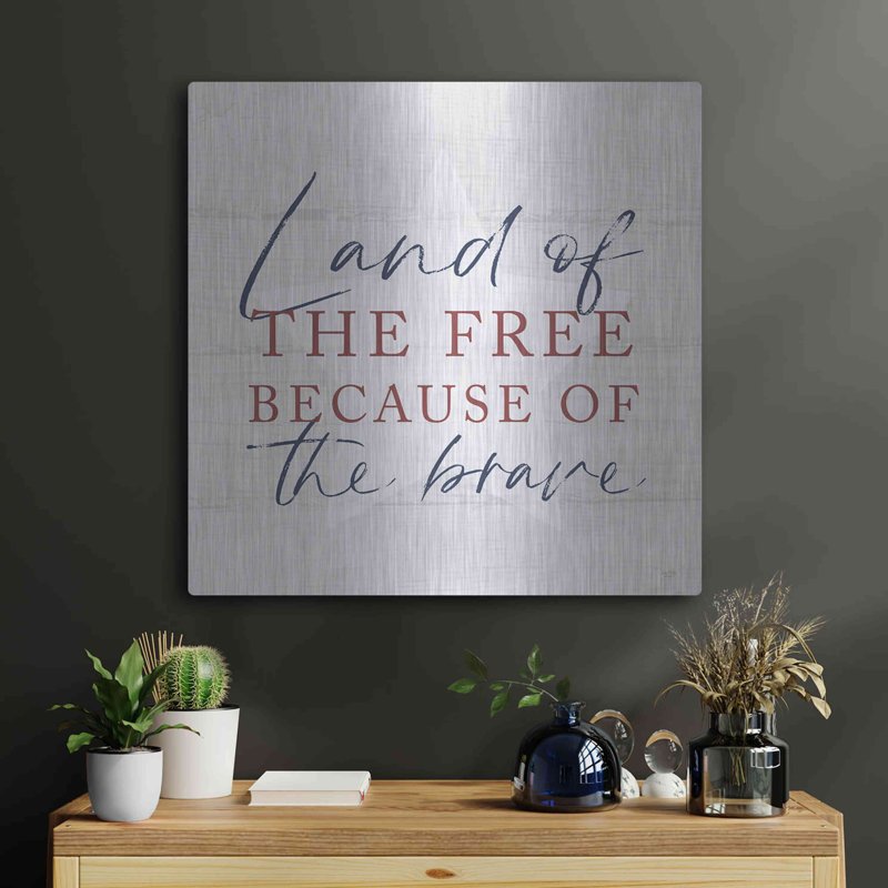 «Land of the Free» par Lux + Me, art mural, H 24 po x l 24 po