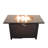 Smoked Glass Metal Rectangle Fire Pit-1780811980