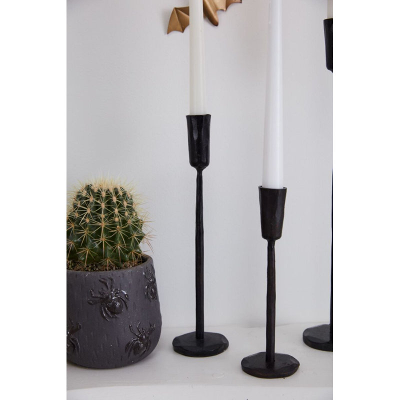 8" metal tabletop candlestick Amoy, H 11,25 po x l 2,5 po x P 2,5 po