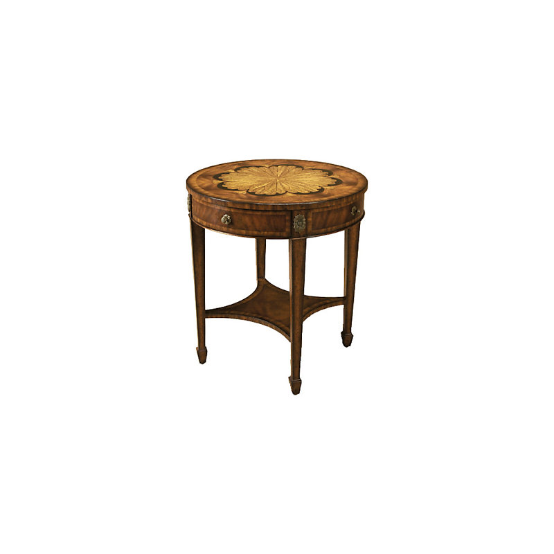 Solid Wood 4 - Drawer End Table