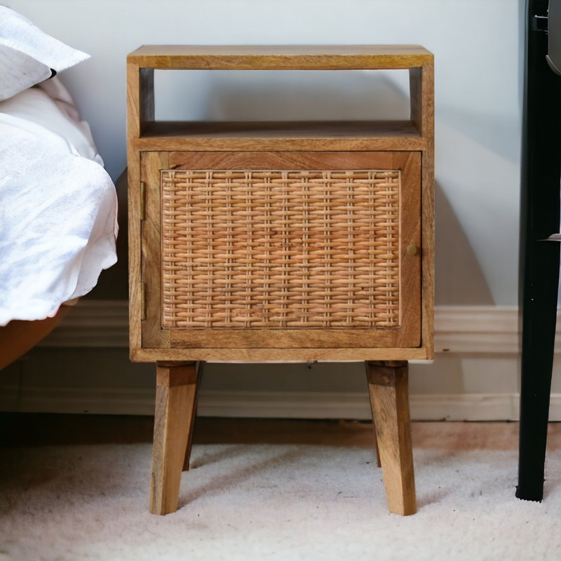 40cm W Solid Wood Bedside Table
