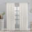 Wook Solid Semi-Sheer Dual(Back Tab and Rod Pocket) header Curtain Panel-398896666-398896667