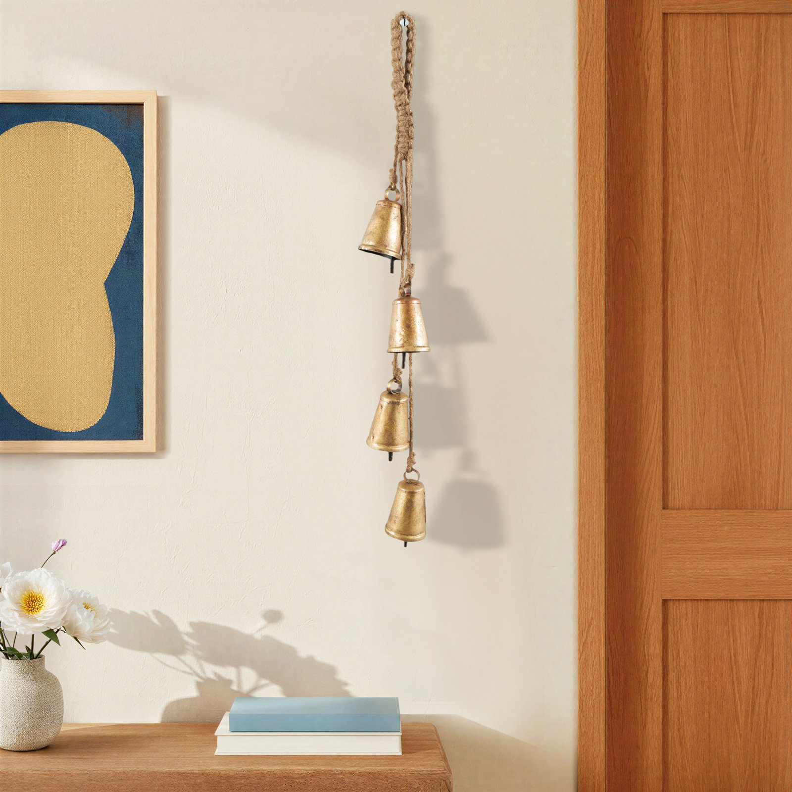 Handmade Sculpture, 29" H x 4" W x 3" D, Gold