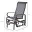 Chaise berçante grise et silencieuse, fauteuil berçant en filet respirant à dossier haut de 28 po pour une détente durable