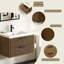 Meuble-lavabo flottant avec lavabo simple blanc Maxbano-1452297711-1446211845