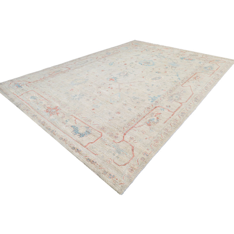 Tapis crème noué à la main de haute qualité