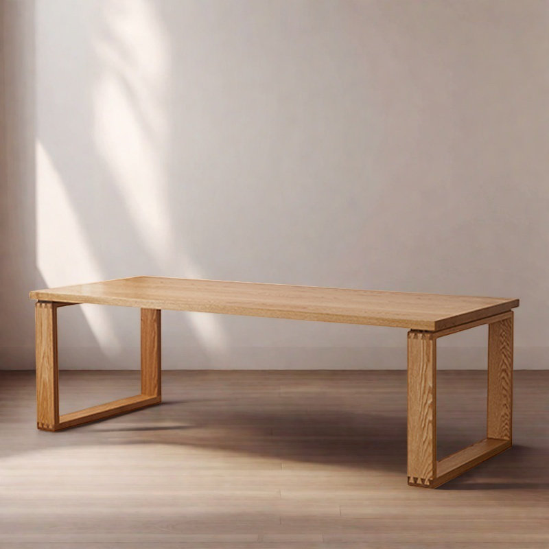 Table de salle à manger en bois massif de style français., H 29,5 po x L 78,7 po x l 35,4 po