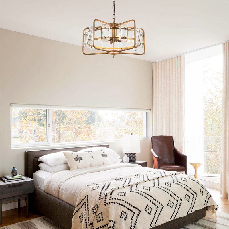 Genoa 4 - Light Dimmable Chandelier, Gold