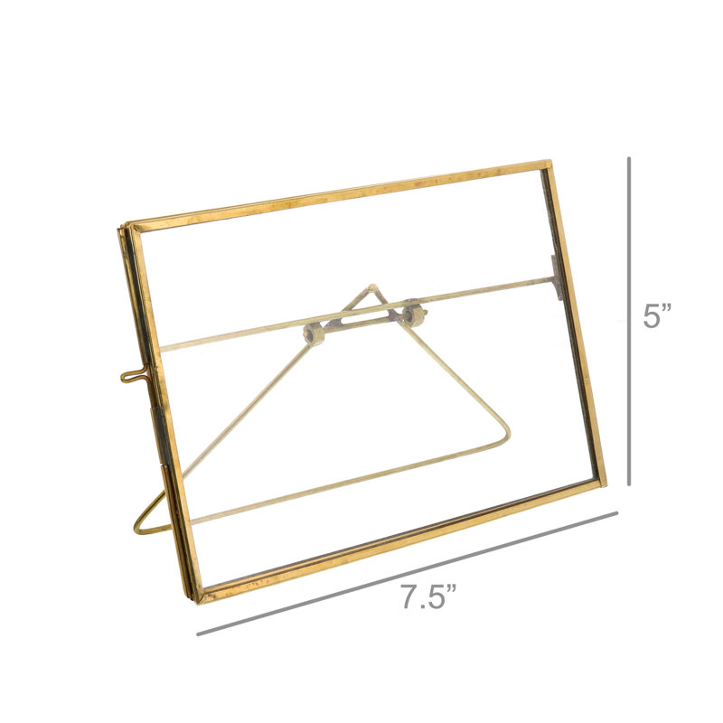Cadre de chevalet en laiton Thrailkill, 5 po x 7 po