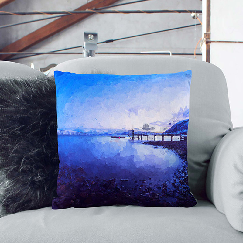 Square Throw Cushion, 55cm H x 55cm W x 20cm D