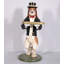 Grande statue de chien majordome Beagle