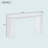 Curved Design Console Table With Unique Vertical Stripe Design-1721440768