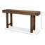 Console en bois massif 67 "Fredericktown