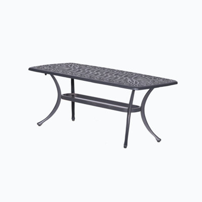 Miltiade Rectangular 42'' L x 21'' W Outdoor Dining Table -  Red Barrel StudioÂ®, 65CD30DD0E5543F3BCE38DFD36F2DFF7