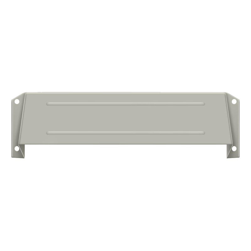 Deltana MSH158U26 Letter Box Hood; Bright Chrome Finish, Satin Nickel