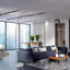 LAMPE DE SOL EN ACIER MODERNE 81 po H