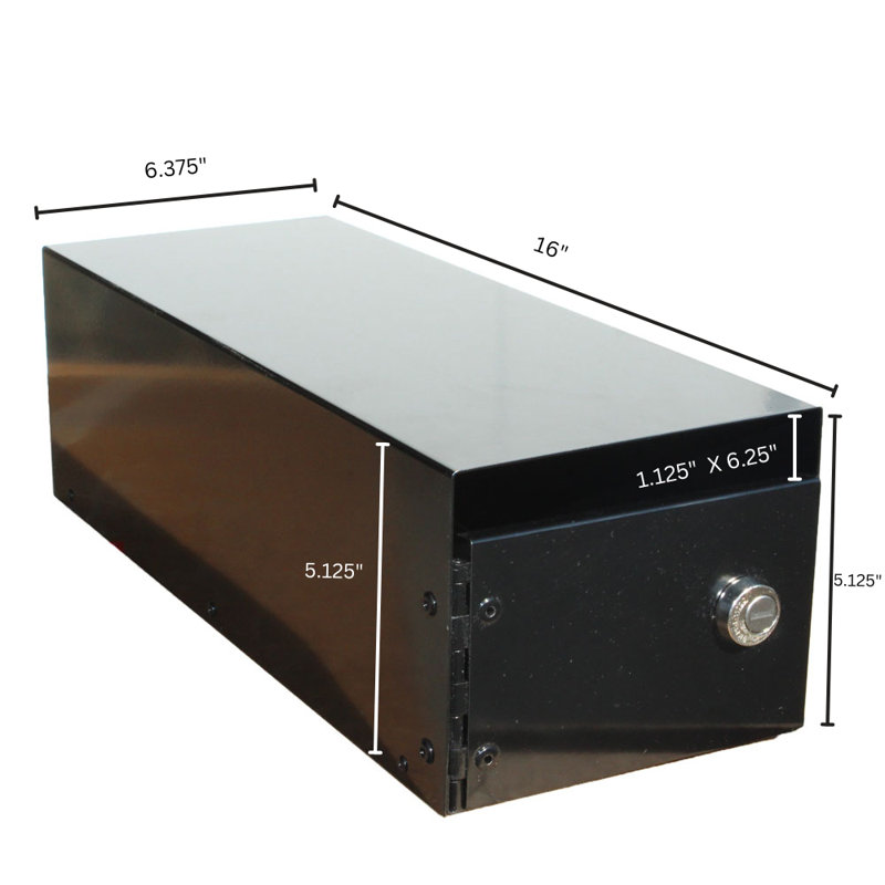 Aluminum Post Mounted Mailbox with Magnetic Closure