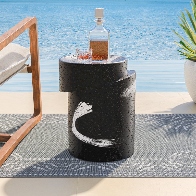Jaculin Outdoor Concrete Side Table