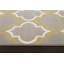 Tapis gris / jaune à motif géométrique-929719922