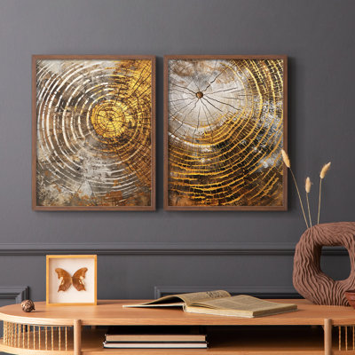 Série ABSTRACT Cxxxvi - reproduction encadrée de qualité supérieure - prête à être accrochée - aucun clou requis - aucun clou requis
