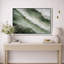 Art abstrait marbré vert, photos de salon moderne, impression sur toile encadrée-126054661-126054668