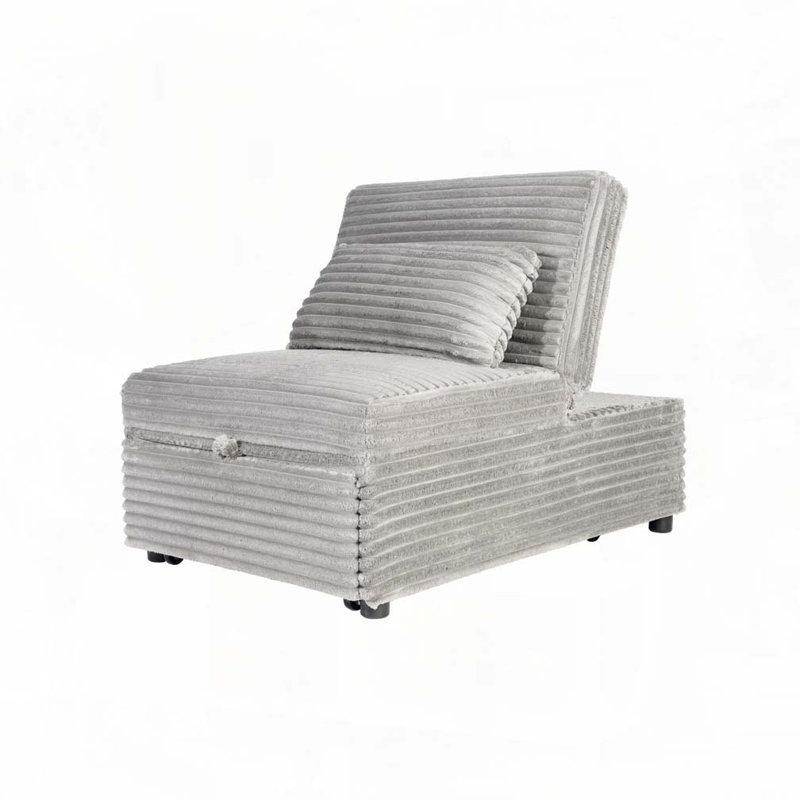 Fauteuil convertible Corduroy, Gris