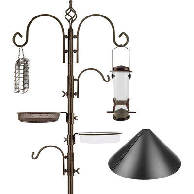 Bird Feeding Station Kit With Squirrel Baffle And Suet Cage,High Quality
