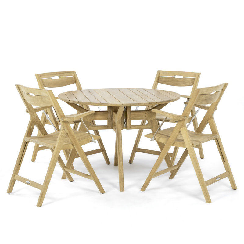 Westminster Teak Solid Wood Patio Folding Chair