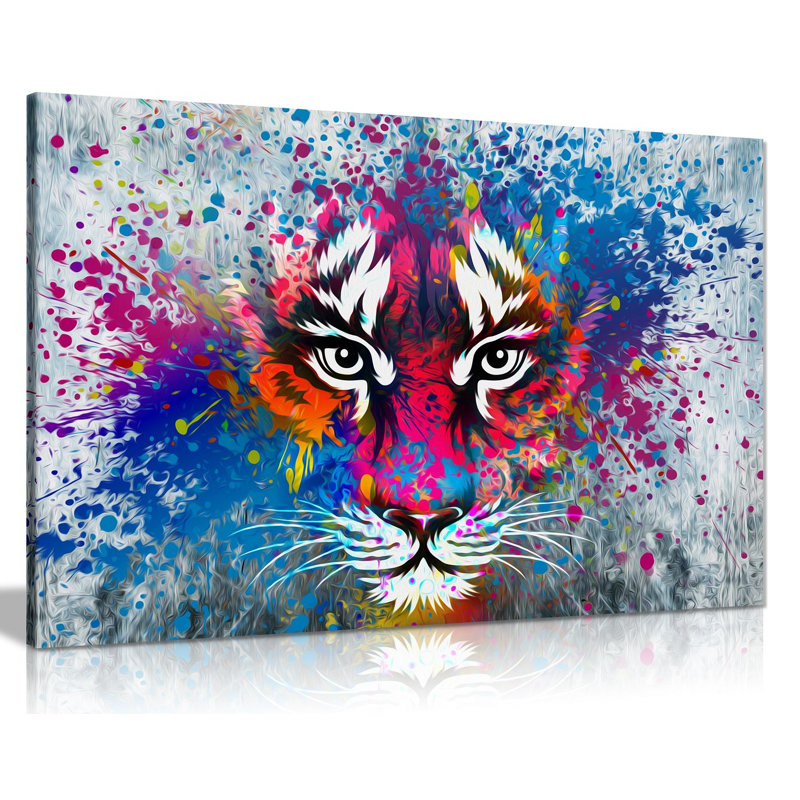 Tiger Art - Wrapped Canvas Print, 31cm H x 46cm W