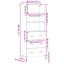 Myashia 180cm H x 69.5cm W Standard Bookcase