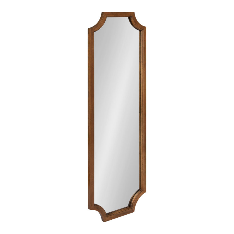 Miroir d'appoint Mertztown Glam, Brun rustique, 48 po x 16 po