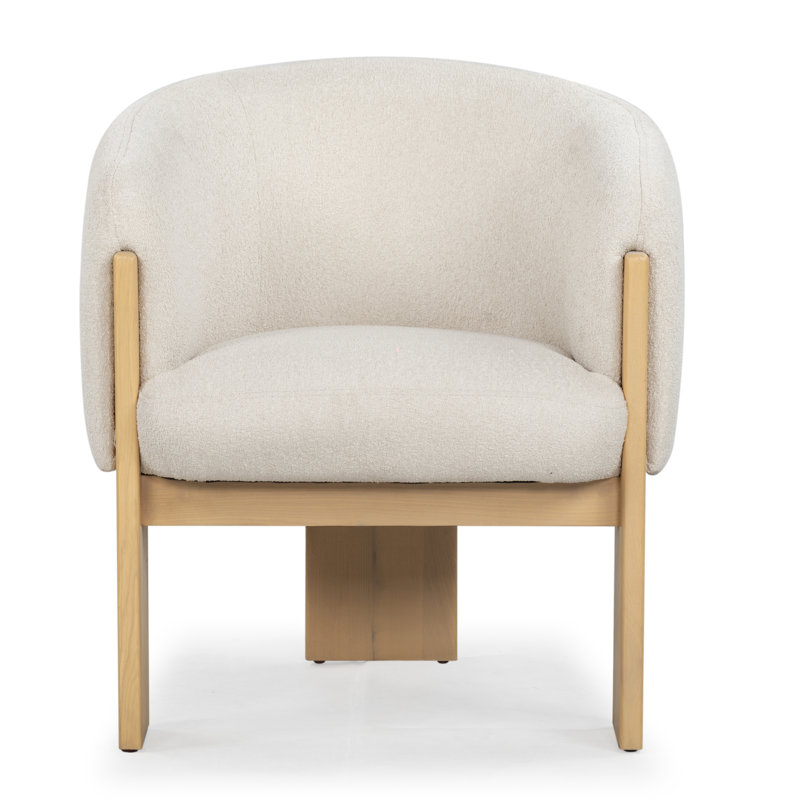 Lauricella Barrel Back Dining Chair, Tan