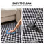 Tapis d'intérieur antidérapant à carreaux miniature anthracite, lavable à la machine-1002931511-1002931534