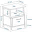 Table de bout avec rangement Alderside