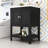 Bathroom Vanity Ceramic Sink with Shelf