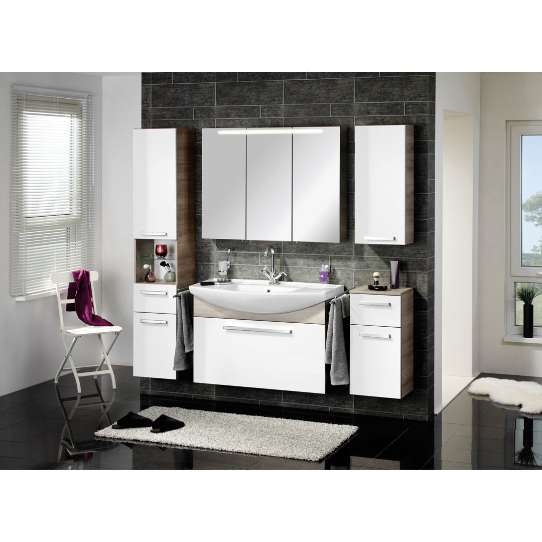 A-Vero 35Cm W x 79.5Cm H x 21.5Cm D Wall Mounted Bathroom Cabinet