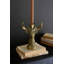  Porte-bougie cerf en résine, décor de table animal rustique doré, finition vieillie