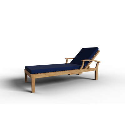 Outdoor Teak Chaise Lounge
