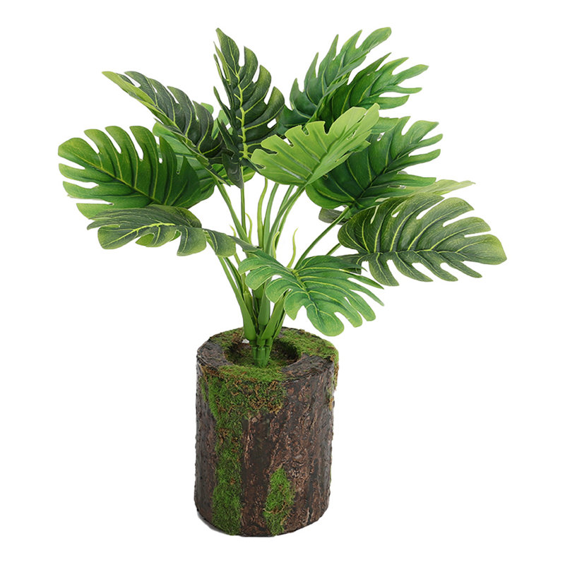 32cm Faux Philodendron Plant in Planter