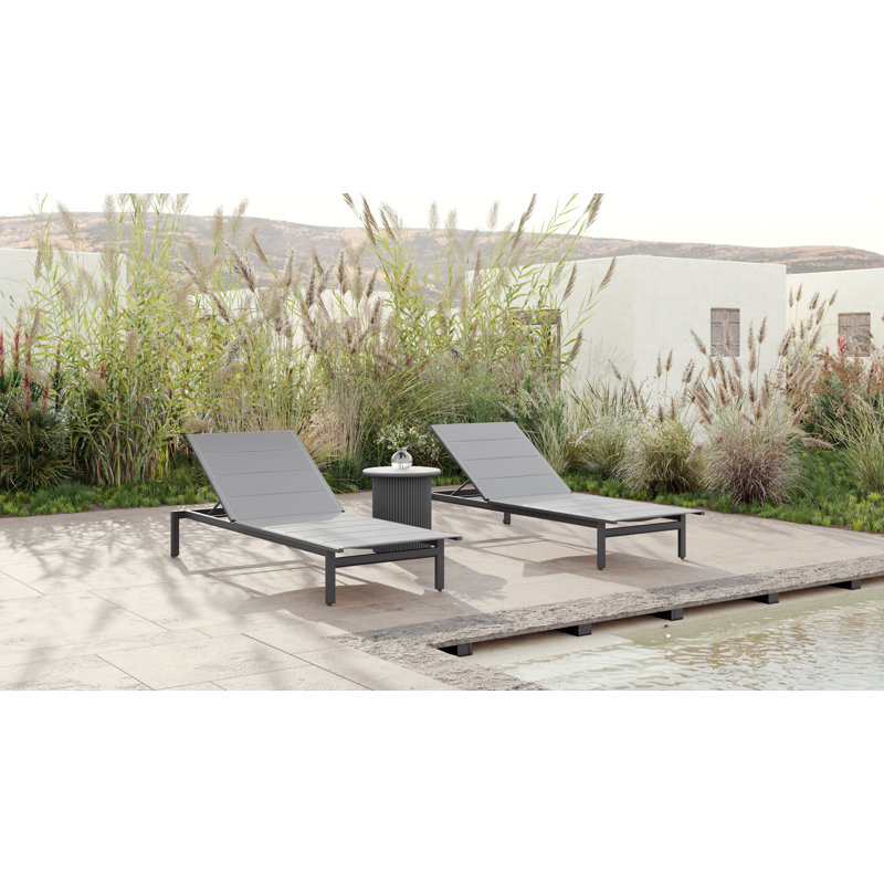 Amalfi Lounger, Charcoal