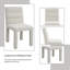 Ensemble de 2 chaises d'appoint Beige Boucle