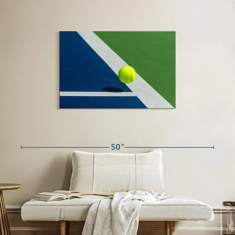 Court de tennis bleu Sireci, H 24 po x l 36 po