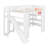 Loft Bed with Desk, Basketball Hoop, Slide and Staircase-1918826683